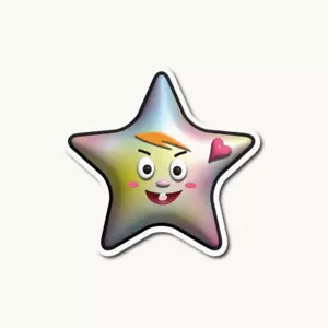 Kawaii Star Vinyl Stickers Cute Waterproof Decal for Car Laptops Water Bottles - Picture 1 of 10