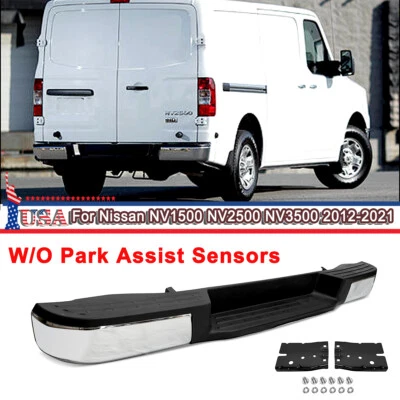 Rear Bumper Assembly For Nissan NV1500 NV2500 2012-2021 Chrome W/o Park hole - Изображение 1 из 4