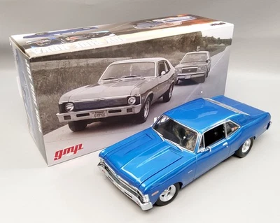 1972 Blue Joy Ride Nova 1:18 Scale Diecast #344 of 1000 By GMP #G1801920 - Image 1 of 4