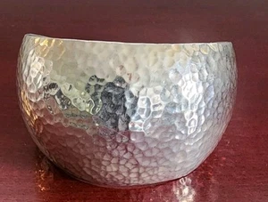 TE-51 925 STERLING SILVER HAMMERED CUFF BRACELET. MEXICO. 7.5"(1.5"). 40GRS - Picture 1 of 7
