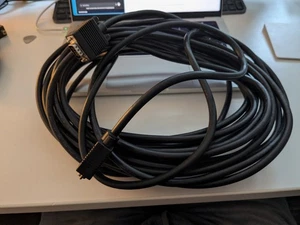 10 Meter VGA / SVGA 15 Pin PC Computer Monitor LCD Extension Cable Male to Male - Picture 1 of 1