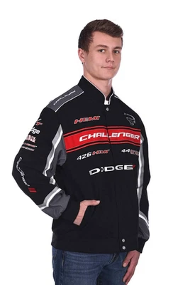 JH Design Group Mens Dodge Challenger Embroidered Cotton Twill Jacket - Image 1 of 4