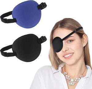 2 Stück Verstellbare Augenklappe, Medizinische Augenklappen für Erwachsene Kinde - Bild 1 von 8