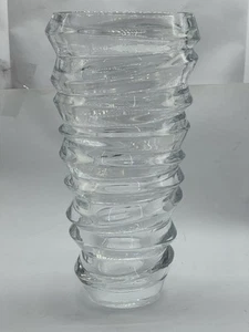 NACHTMANN DECO LOOK SPIRAL SWIRLED VASE - Picture 1 of 7