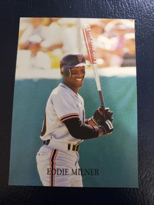 Eddie Milner San Francisco Giants 1987 Indiana Blue Sox Inc. SQUARE CORNERS - Image 1 of 3