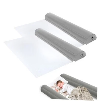 Paquete de 2 rieles de cama de viaje para niños pequeños, protección contra caídas para niños con 50*28*5 pulgadas Foto 1 de 4