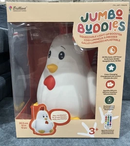 Jumbo Buddies Light Up Rooster Chester Color Changing Squishy Lamp w/ Remote - Picture 1 of 7
