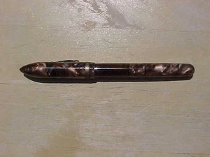Vintage Light Brown Marbled Celluloid Fountain Pen Remington - Picture 1 of 1
