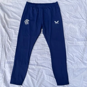 Rangers FC Football Club Castore Tracksuit Pants Blue Size XL - Picture 1 of 4