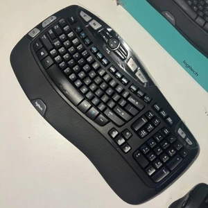 LOGITECH MK550 Comfort Wave Unifying 2.4Ghz Wireless Keyboard & Mouse Combo READ - Bild 1 von 5