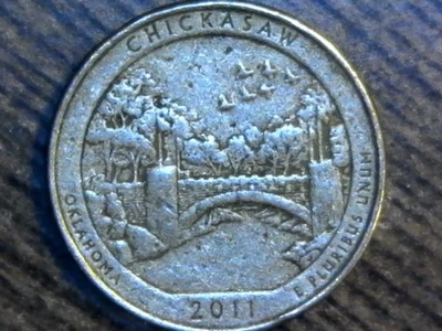 2011-D Chickasaw Quarter Multiple Errors - Image 1 of 2