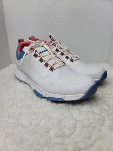 Travis Mathew The Ringer 2 Herren Golf Sneaker Größe 8,5 weiß blau orange Schuhe - Bild 1 von 10
