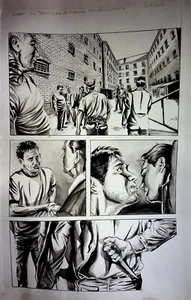 Tony Lee / Shawn Van Briesen ORIGINAL Hand Inked DEBT Interior COMIC PAGE - Picture 1 of 4