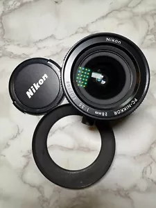 Nikon Nikkor AIS* 28mm f3.5 PC Lens with Hood great for Architectural Photos - Picture 1 of 6