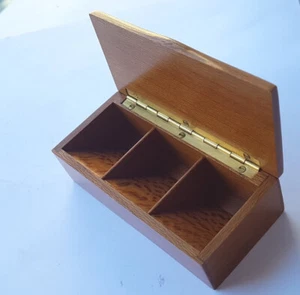 Antike Briefmarken- Dose, Holz, um 1900 - 1920 M317 - Picture 1 of 11