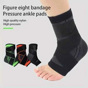 Compression Ankle Support Brace Sleeve Foot Tendon Plantar Fasciitis Pain Relief - Picture 1 of 7