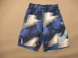NIKE DRI-FIT Size S Boy Blue Stretch Waist Pocket Lightweight Running Shorts 013 - Picture 1 of 6