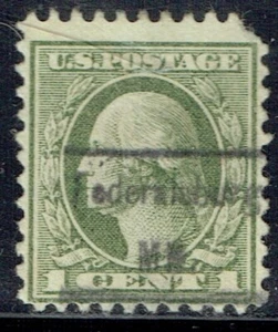 1918 1c Wash. offset precancel f/FEDERALSBURG MD 530-462 Scarce denom! - Picture 1 of 1
