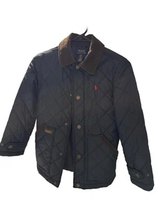 Polo Ralph Lauren Boys' Lightweight Quilted Barn Jacket In Navy No Hood 8. - Picture 1 of 3