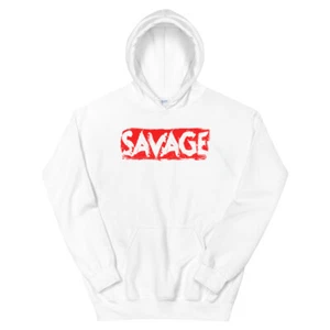 Para mujer Savage Sudadera Camisa I Am A Savage Prenda para el torso con capucha Unisex Sudadera con capucha - Imagen 1 de 6