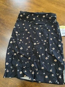 Girls Art Class Black Floral Skirt Small 6/7 NWT - Picture 1 of 1