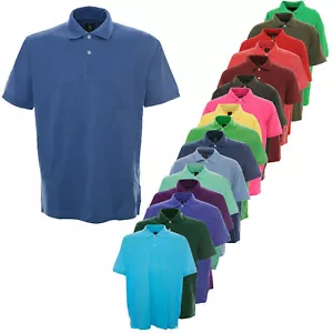 Kitaro Polo Poloshirt Shirt Herren Kurzarm Baumwolle Piqué Plusgröße S bis 10XL - Picture 1 of 27