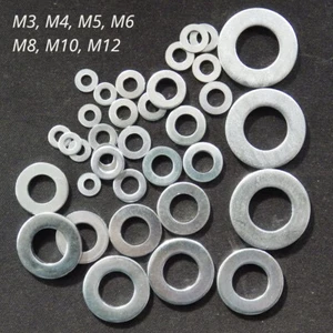 M3 M4 M5 M6 M8 M10 M12 Form A Flat Washer Zinc-Plated - Picture 1 of 15