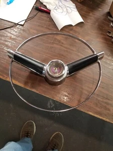 1963 Plymouth Sport Fury Belvedere Horn Ring NICE Horn Button Deluxe 63 - Picture 1 of 8