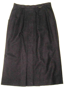 VtG Women's GEIGER Blue Wool Micro Pleated Midi Skirt Fully Lined 38 6/8 - Picture 1 of 5
