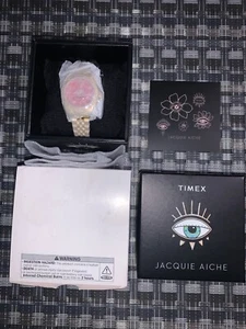Timex x Jacquie Aiche Tribe Eye Red Agate Dial Bracelet Watch 36mm - Picture 1 of 1