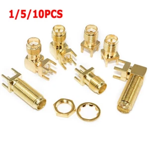 1/5/10 Pcs SMA Male RF Connector Straight/Bent/Eccentric Feet Plug Adapter Kit - Picture 1 of 30