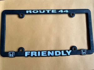 Friendly Honda dealership Poughkeepsie New York License Plate Frame Plastic - Picture 1 of 5