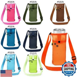 Tessco 8 Pcs Water Bottle Sling Holder with Adjustable Shoulder Strap Water B - Picture 1 of 5