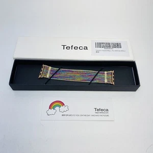 Tefeca Colorful Pattern Elastic Replacement Band Apple Watch Rose Small 38/40mm - Picture 1 of 4