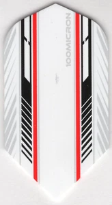 Mach 5 - Black, White & Red Slim Dart Flights: 3 pro Set - Bild 1 von 4