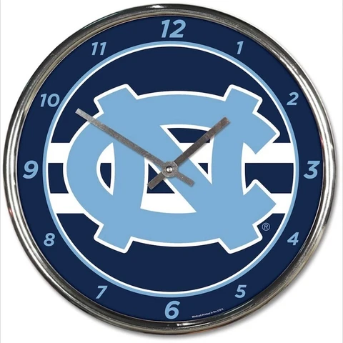 North Carolina Tar Heels WinCraft Chrome Wall Clock Cover