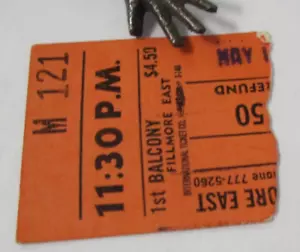 GRATEFUL DEAD at the Fillmore East 15 maggio 1970 biglietto originale stub - Foto 1 di 2