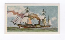 Tea Transport Trade Card 1961. Ocean Going Paddle Steamer c1830
