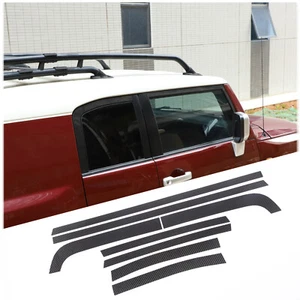 Tira de moldeo para ventana de fibra de carbono seca de 8 piezas para Toyota FJ Cruiser 2007-2021 - Imagen 1 de 12