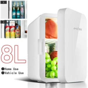 8L Mini Fridge Portable Beauty Ice Box Table Top Cooler Warmer for Home Car - Picture 1 of 14
