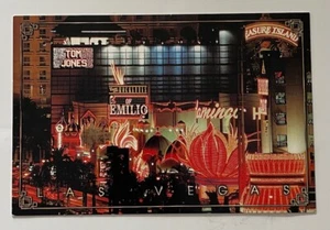 Las Vegas Hotels Casino Signs Postcard Vintage 1998 4 x 6 Flamingo Tom Jones - Picture 1 of 2