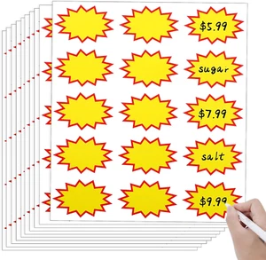 150Pcs Yard Sale Price Stickers,Pricing Stickers for Garage Sale,Price Tag Stick - Picture 1 of 12