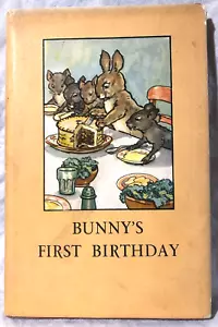 Vintage Ladybird Book, Series 401 - Bunny's First Birthday, 1st/1st 1950, Jacket - Picture 1 of 11