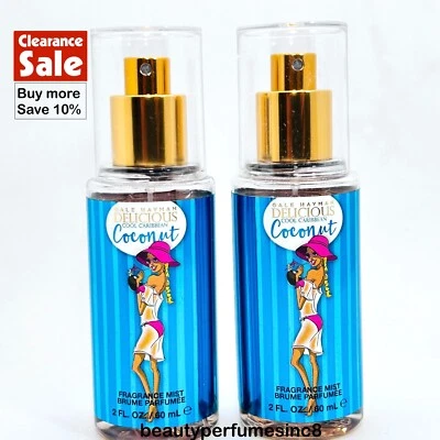 Delicious Coconut By Gale Hayman Lot of 2 PCs - Two 2 oz Body Mist For Women - Image 1 of 4