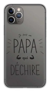 Coque en silicone imprimée compatible Apple iPhone 11 Pro Papa qui déchire - Imagen 1 de 3