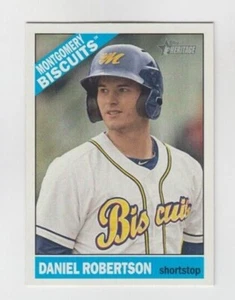 (7) Daniel Robertson 2015 TOPPS HERITAGE MINORS ROOKIE CARD LOT #83 BISCUITS - Picture 1 of 1