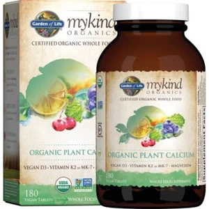 Garden of Life Organics Organic Plant Calcium 180 Vegan Tabs - Picture 1 of 1