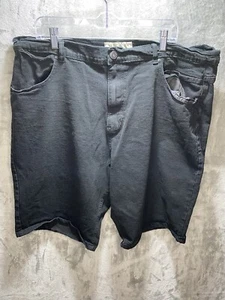 PAPER DENIM & CLOTH SIZE 42 13” Regular Fit Black denim Jean Shorts - Picture 1 of 14