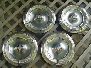 1964 64 VINTAGE CHRYSLER DODGE PLYMOUTH THREE HUNDRED 300 HUBCAPS WHEEL COVERS - Picture 1 of 16