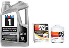 K&N HP-1002 Engine Oil Filter & 5 Quarts Mobil1 5W30 Full Synthetic Engine Oil Ford C-Max